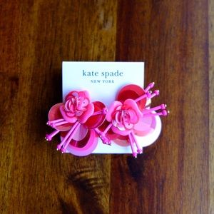 Kate Spade Gold Vibrant Life Sequin Stud Earrings